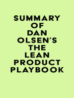 Summary of Dan Olsen's The Lean Product Playbook