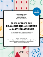 Je me prépare aux examens du ministère en mathématiques: Es-tu prêt à passer le test ?