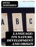 Language: Its Nature, Development and Origin