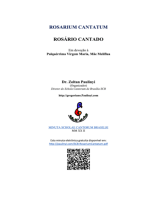 Rosário Cantado (rosarium Cantatum): Inclui Partituras Gregorianas