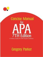 Concise Manual for APA 7th Edition: A Handy Guide for APA Styled Citation