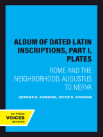 Album of Dated Latin Inscriptions, Part I, Plates: Rome and the Neighborhood, Augustus to Nerva