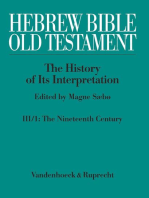 Hebrew Bible / Old Testament. III: From Modernism to Post-Modernism. Part I: The Nineteenth Century - a Century of Modernism and Historicism: Part 1: The Nineteenth Century - a Century of Modernism and Historicism