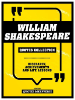 William Shakespeare - Quotes Collection: Biography, Achievements And Life Lessons