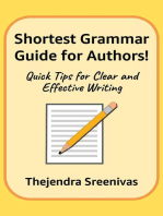 Shortest Grammar Guide for Authors!