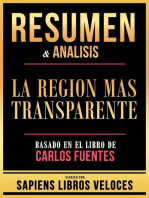 Resumen & Analisis - La Region Mas Transparente - Basado En El Libro De Carlos Fuentes