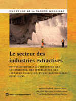 The Le secteur des industries extractives: Points essentiels à l'intention des économistes, des spécialistes des finances publiques et des responsables politiques