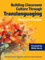 Building Classroom Culture Through Translanguaging: Theory and Practice