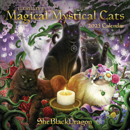 2025 Magical Mystical Cats Calendar Wall