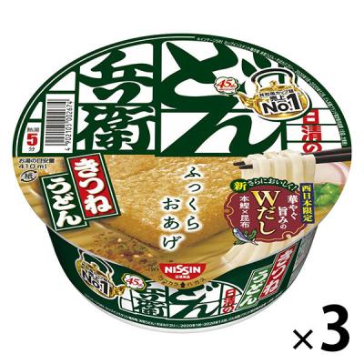 イチオシ 日清食品　日清のどん兵衛　きつねうどん（西日本版）　1セット（3食入）