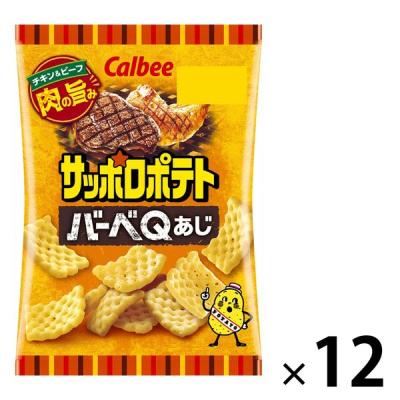 サッポロポテト バーベＱあじ 24g 食べきり 小袋 小分け お配り向け  1セット（1個×12） カルビー