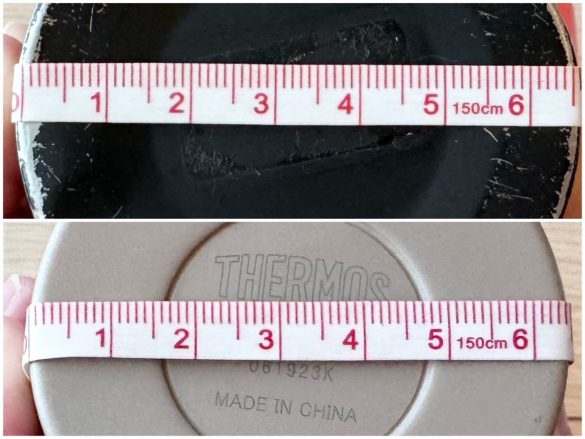 底面のサイズは約6.5cmで幅広い水筒に対応