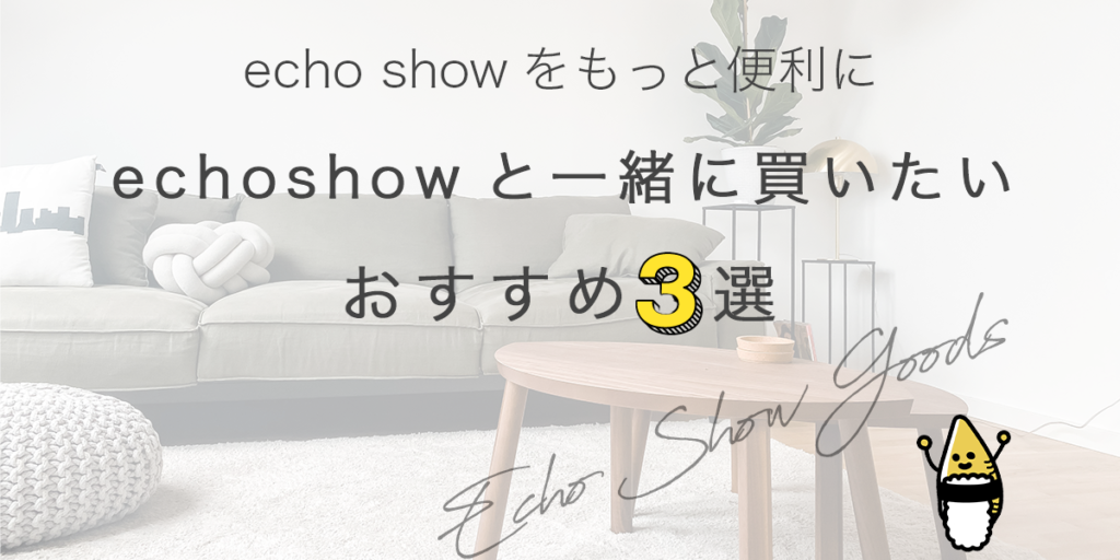 echo showと一緒に買いたい3選の記事のアイキャッチ