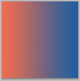 An orange to blue gradient grid