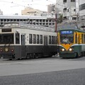 【鹿児島市電】100形　101号車”かごでん”＆9500形　9504号車