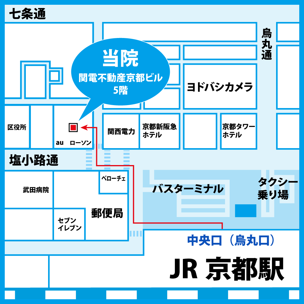 ゆうメンタルクリニック京都院 周辺地図