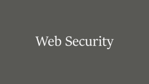 Web Security