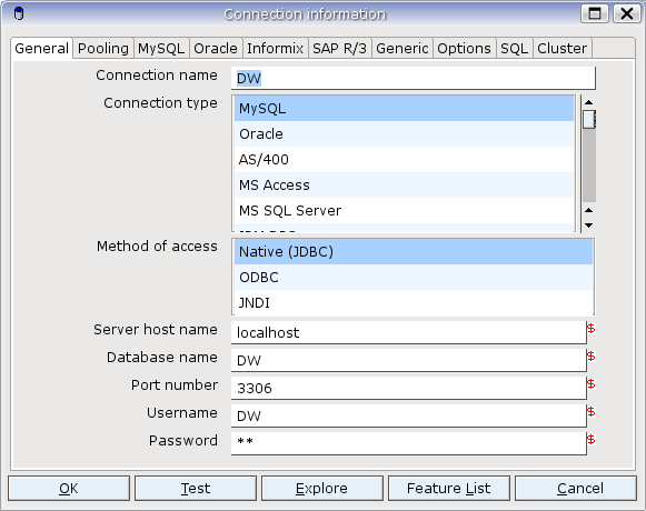 kettle-mysql-connection