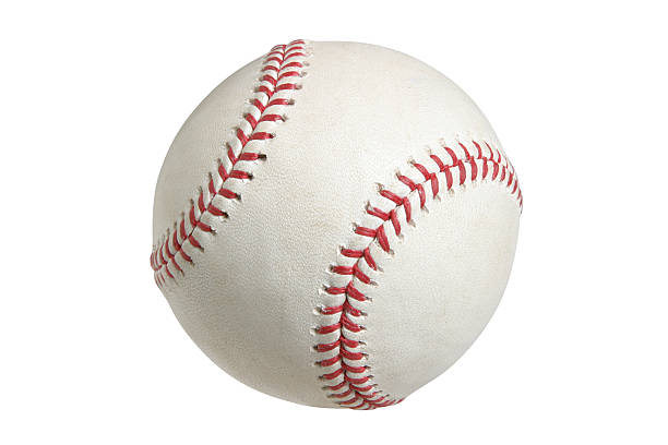 une balle de baseball blanche