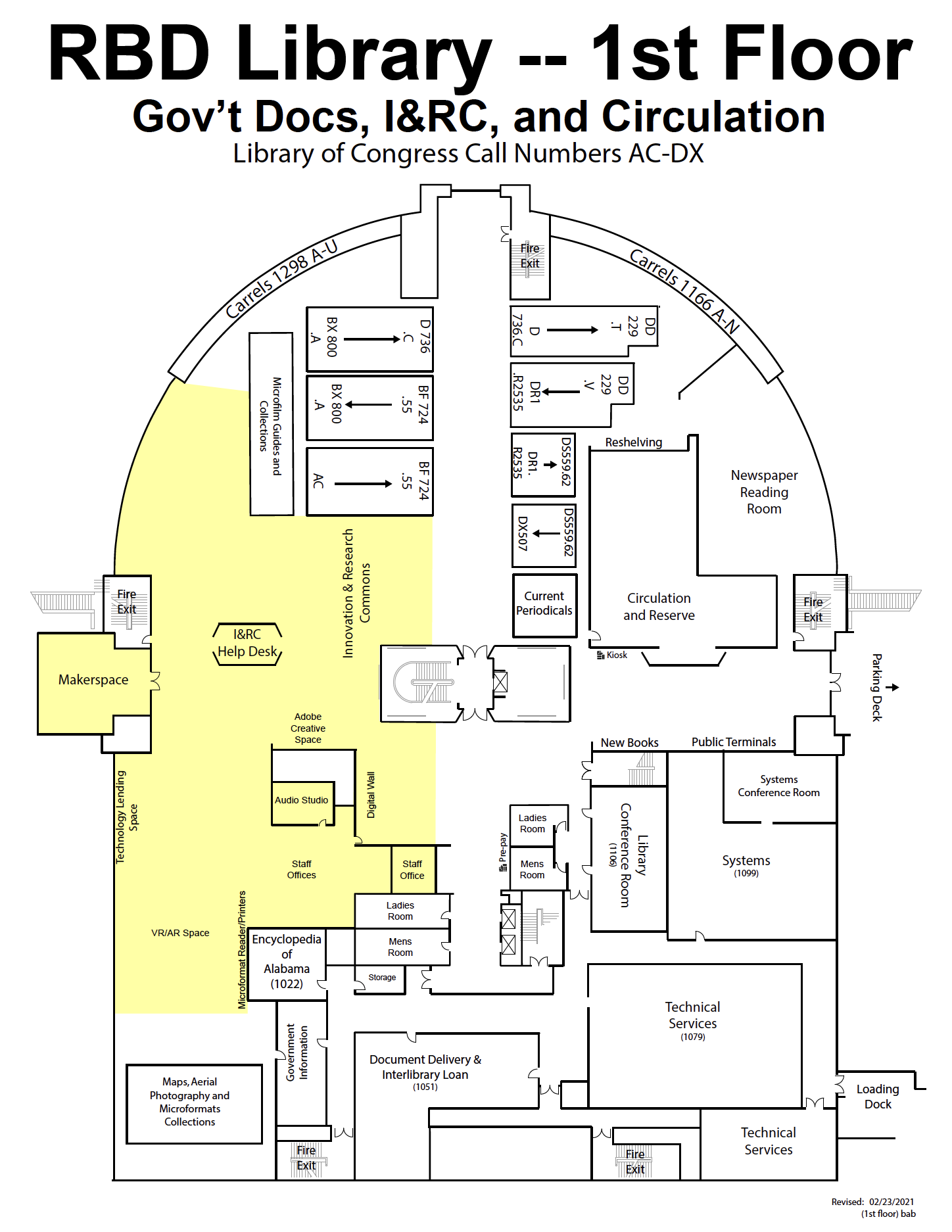 1st floor map