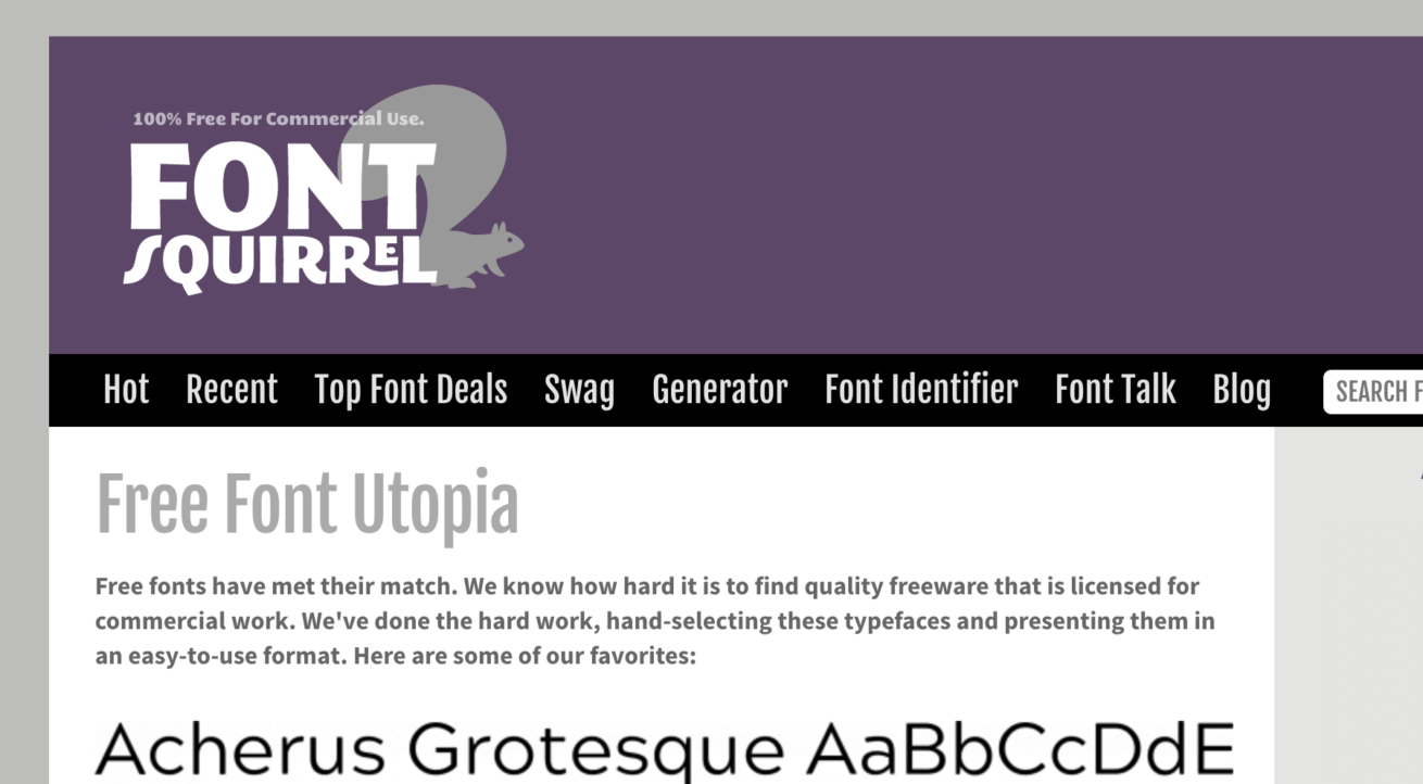 Font Squirrel