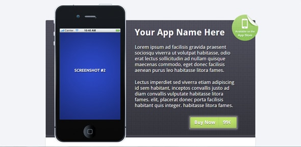 Mobile App Landing Page