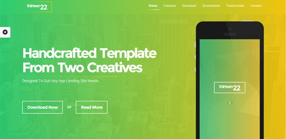 Thirteen22 App Landing Page