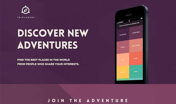 Triplagent App Landing Pages