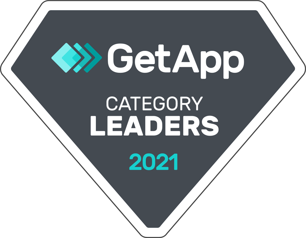 GetApp Category Leaders 2021 badge