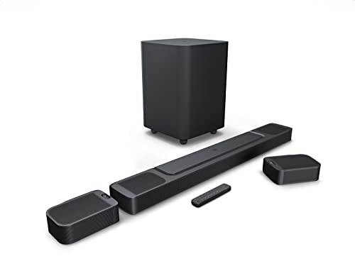 JBL BAR 1000 サウンドバー/7.1.4ch完全ワイヤレスサラウンド/Dolby Atmos/DTS:X/eARC対応/ブラック JBLBAR1000PROBLKJN 大