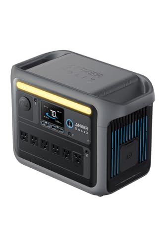 Anker Solix C1000 Portable Power Station ポータブル電源 1056Wh 世界最速の急速充電 高出力AC(定格1500W / 瞬間最大2000W / SurgePad 2000W, 6ポート) 長寿命10年 リン