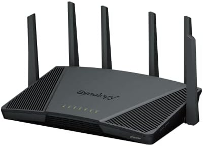 Synology RT6600ax - Tri-Band 4x4 160MHz Wi-Fi router, 2.5Gbps Ethernet, VLAN segmentation, Multiple SSIDs, parental controls, Threat Prevention, VPN (US Version)