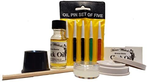 Horace Whitlock's Clock Oil Kit: This kit Comes Complete to Clean and Oil Any Mechanical Clock; Including a downloadable, Easy to Follow Step by Step Instructions.