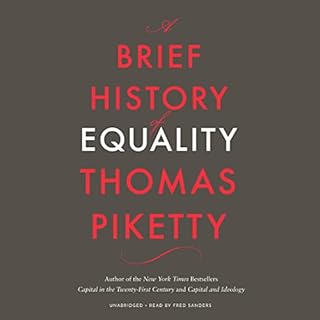 A Brief History of Equality Audiolibro Por Thomas Piketty arte de portada