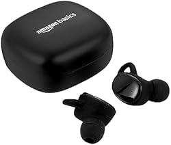 amazon basics True Wireless in-Ear Earbuds with Mic, Low-Latency Gaming Mode (Up to 50 ms), Touch Control, IPX