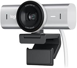 Logitech Mx Brio Ultra Hd 4K Collaboration and Streaming Digital Webcam, 1080P at 60 Fps, Dual Noise Reducing 