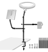 NEEWER Overhead Camera Desk Mount Rig Stand with 2 Boom Arms for Photography Devices: Video Light...