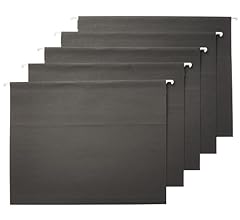 Amazon Basics Hanging File Folders, Letter Size, Black, 25-Pack