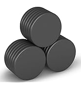 Realth Neodymium Magnets Disc with Epoxy Coating 1.18” x 0.12” Black Strong Permanent Rare Earth ...