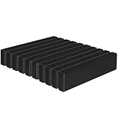 Realth Magnets Bar with Epoxy Coating Rare Earth Neodymium 1.97” x 0.39” x 0.12” 10 Pack Black Re...