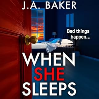 When She Sleeps Audiolibro Por J A Baker arte de portada