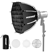 NEEWER 17.7"/45cm Octagonal Softbox Bowens Mount, Quick Folding Quick Set Up with Diffusers/Honey...