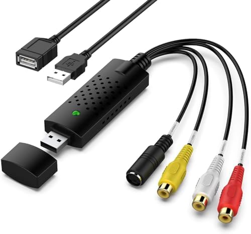 USB2.0 ビデオキャプチャー gv-usb2 キャプチャーボード 「2024 新登場 日本語取扱説明書」 ダビング パソコン取り込み ビデオキャプチャー Windows 2000/XP/Vista/7/8/8.1/10/11、MAC対応