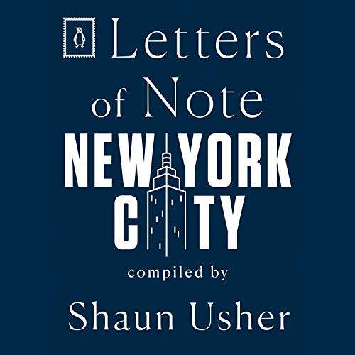 Letters of Note: New York City Audiolibro Por Shaun Usher arte de portada