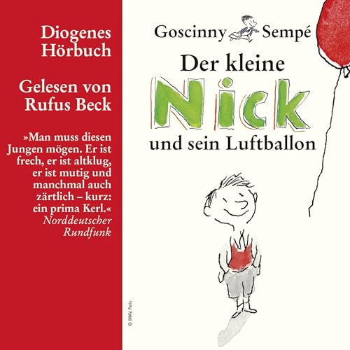 Der kleine Nick und sein Luftballon Audiolibro Por Ren&eacute; Goscinny, Jean-Jacques Semp&eacute; arte de portada