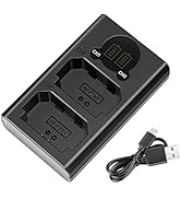 Neewer Dual USB Charger for Sony NP-FZ100 Battery, Compatible with Sony ZV-E1, FX3, FX30, A1, A9 ...