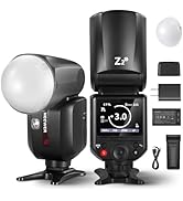 NEEWER Z2-C 2.4G TTL Round Head Flash Speedlite for Canon, 76Ws Speedlight with Dome Diffuser, Up...