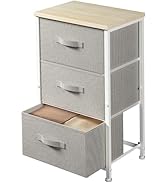 Pipishell 3-Tier Fabric Dresser Storage Organizer,Closet Dresser for Bedroom Nursery Room Hallway...