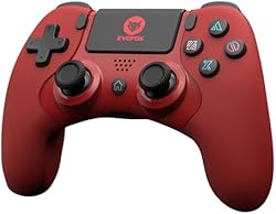 EvoFox Elite Play Wireless Controller for PS4, iPad & iPhones | Bluetooth 5 | Dual Vibration | 6 Axis Gyro Sen