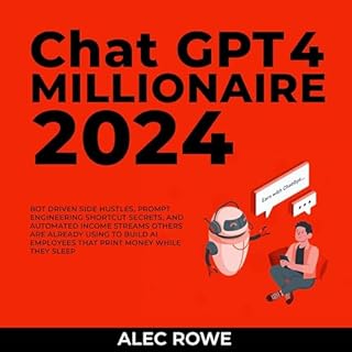 ChatGPT 4 Millionaire 2024 Audiolibro Por Alec Rowe arte de portada